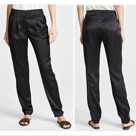 💫HOSTPICK💫 A.P.C. Paris black satin pants Small/Medium Campbell black trouser - Picture 1 of 6
